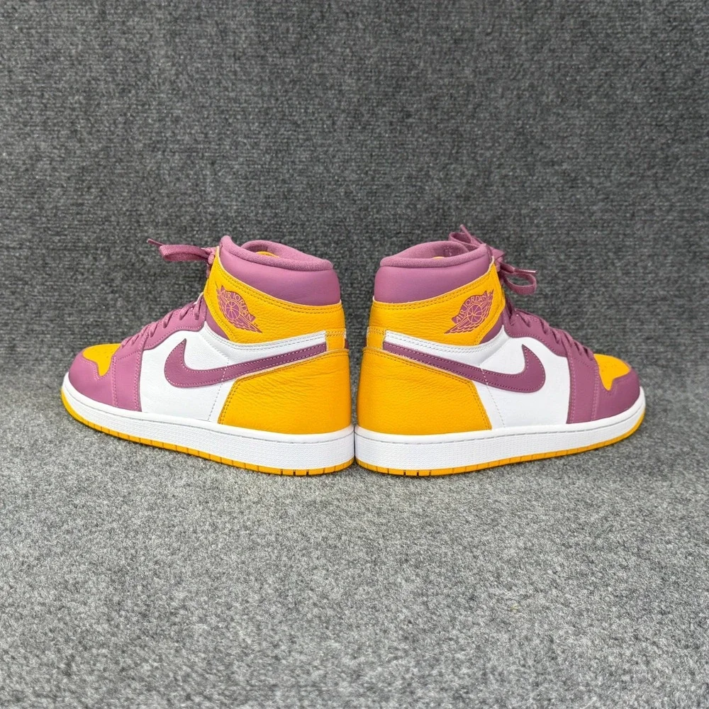 Jordan 1 Retro High OG Brotherhood Shoes Mens 11 University Gold Purple Athletic